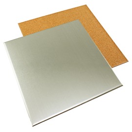 High Logic 59036 TQOOL Magnetic Attachment, Cutting with Scissors, Easy to Fold, Kitchen Panel, Wall Decor, Steel Panel, 7.9 x 7.9 inches (20 x 20 cm), Silver, 2 Pieces