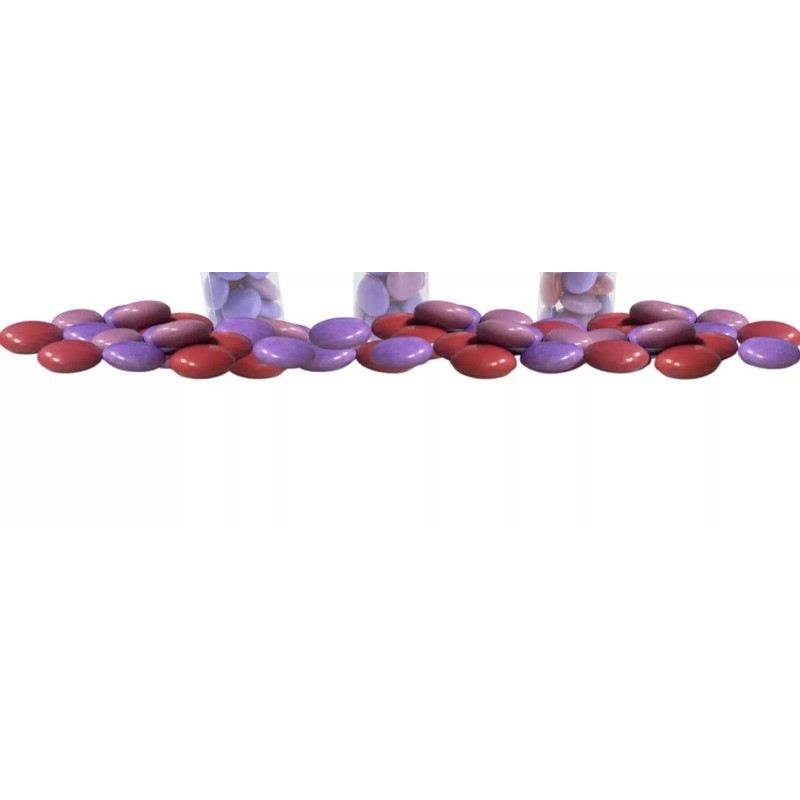 M & M Valentines Day Heart Candy Tube-Chocolate Lentils Flavored