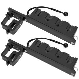 Fishing Rod Holder for Truck, 6061-T6 Aluminum Truck Fishing Pole Rack Ready Pole Rack with Vibration Damping, Truck Bed Fishing Rod Holder Fits Driving to Lake or Shore