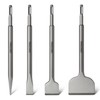 SDS Chisel Set, Firecore 4pcs Tile Removal Chisel Bits for