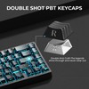 XVX Double Shot PBT Keycaps, Side Printed Shine Through Keyboard