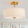 Bargeni Semi Flush Mount Ceiling Light Fixture,12.5 inch Drum Flush