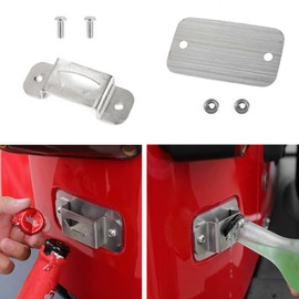 Bottle Opener Rear License Plate Delete Cover for 2007-2018 Wrangler JK Sport(S) Sahara Rubicon 2 4 Doors Unlimited