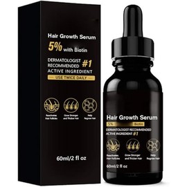 Hair Growth Serum for Faster Hair Growth, Rosemary Oil, Stop Hair Loss, Stronger & Thicker Hair