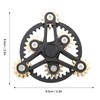 Portable 4 Gears Decompression Metal Finger Hand Brass Gear Toy