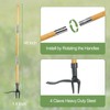 Weed Puller Tool, Stand-Up Weeding Tool with Long Handle,4-Claw Steel