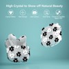 Aircawin for Airpods 4 Case Clear,Cute Floral Design for Airpod