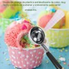 Cuchara para Helado, Cuchara Acero Inoxidable de Grado Alimenticio, Cuchara
