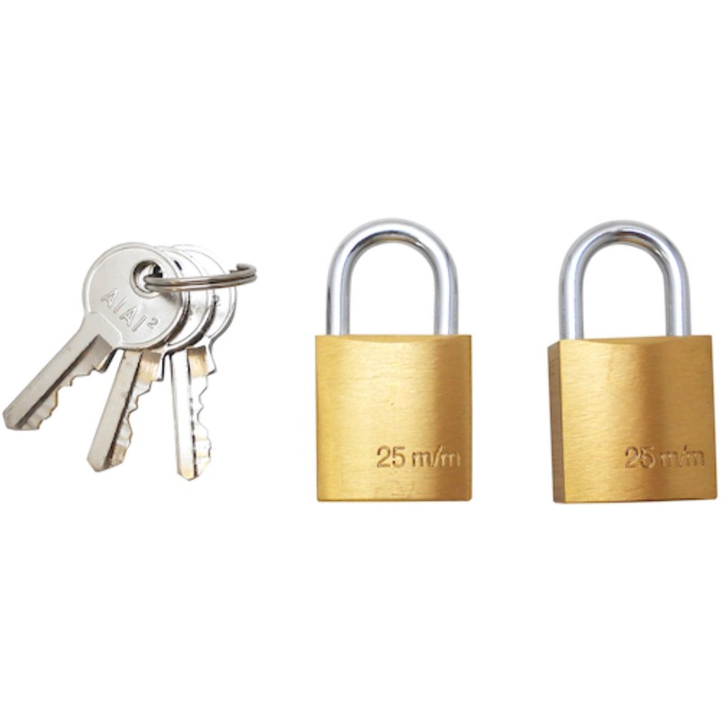 AI IB-007 Padlock Identical Key, Brass, Width 1.0 inches (25