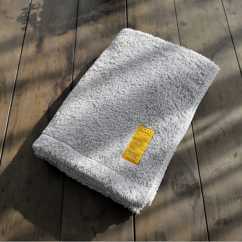 TRUE TOWEL Classic SUGOI Bath Towel, Luxury Imabari Towel (Gray)