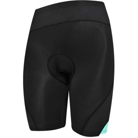 NOOYME - Pantalones cortos acolchados para bicicleta para mujer, acolchado 3D, para ciclismo (S, verde-blanco)