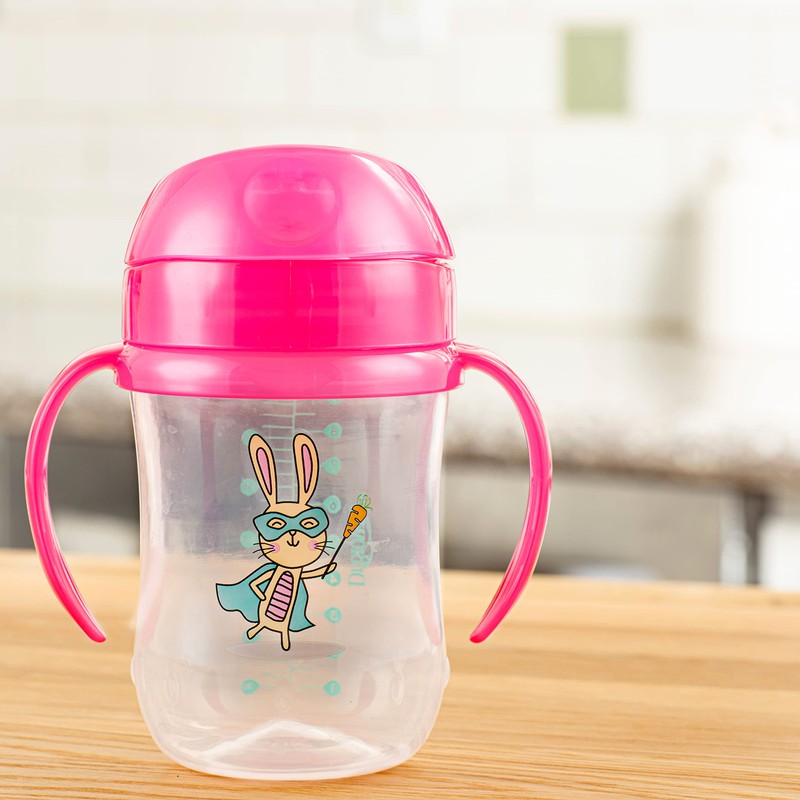 Dr. Brown's Milestones Soft Spout Sippy Cup with Handles, Pink