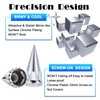33mm x 4-3/4" Chromed Spike Lug Nuts Covers Thread-On, ABS