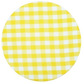 Large US Size for Handmade Reusable Cotton Fabric Bowl Covers - Two Layers of Fabric (Only Extra Large Set of 3, Yellow plaid)