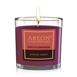 Areon Velas Aromáticas - Ambientador Difusor y Veladora Aromática Grande 120 ml - Aromatizante Casa con Velas Aromáticas Grandes y Vela Aromatica para un Ambiente Agradable (Aroma Apple & Cinnamon)