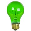 Sunlite A19 Colored Incandescent Light Bulb, 25 Watts, 120 Volts,