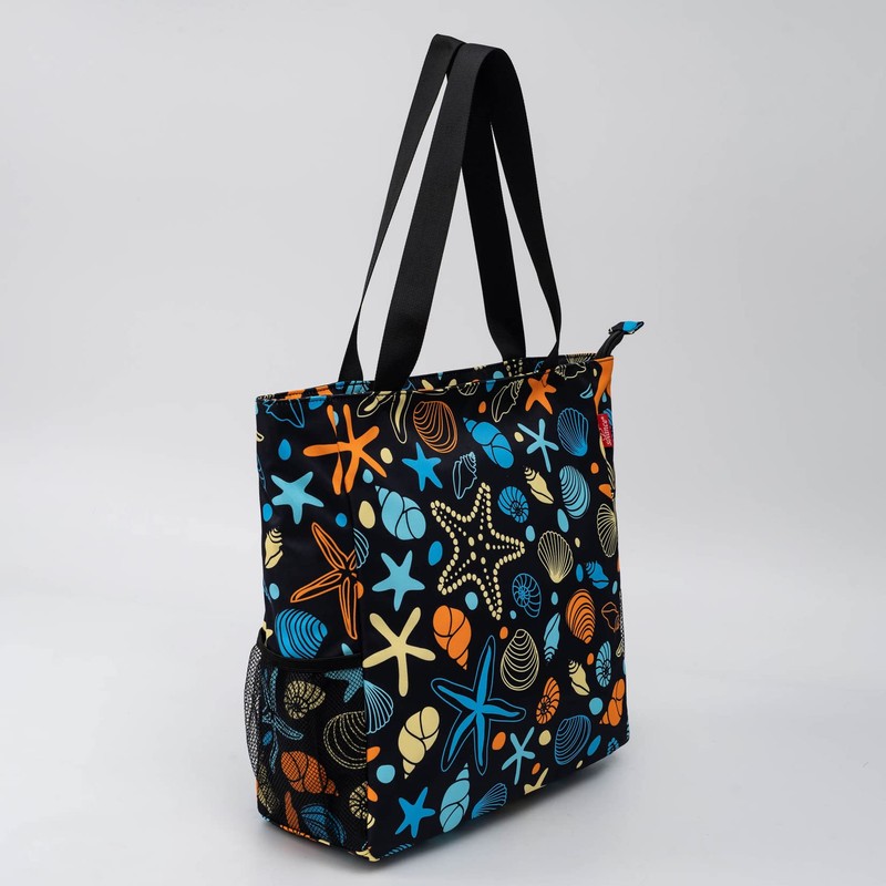 Solance Large Shopping Tote Bag Shoulder Gym Beach Travel Bag