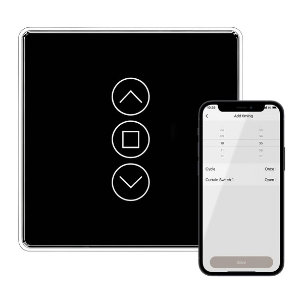 Rolladenschalter Smart, Wlan Rollladenschalter, Jalousieschalter Rolladen Zeitschaltuhr, Rolladensteuerung Kompatibel mit