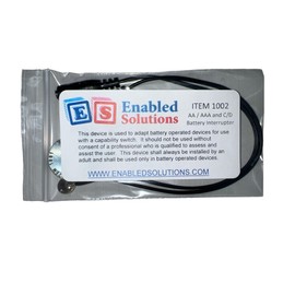 Enabled Solutions Battery Interrupters for Special Needs Toys (Both Sizes, Single)