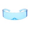 Futuristic Cyclops Monoblock Shield - anteojos de sol con espejo,