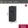 Paulmann Paulmann 94657 Au?enleuchte Steckdosens?ule Rio 2-fach IP44 eckig max.