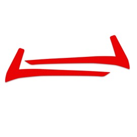 iwannachange Pre-Cut Headlight DRL Tint Overlays fit for 2022 2023 Honda Civic Light Cover with Honeycomb Texture Iridescent Rainbow Accessory (Red)