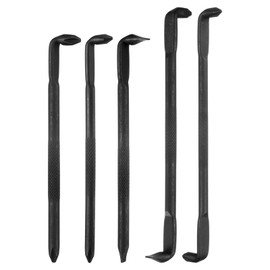 HARFINGTON 5pcs Offset Screwdriver Set Phillips Slotted Head Right Angle 90 Degree Screw Driver Double Ended Z/L-type Hand Tool for Home Appliance Repair, Black