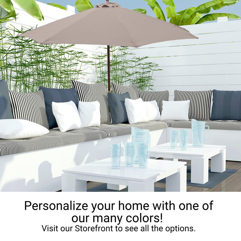 Formosa Covers - 9ft Market Patio Umbrella Replacement Canopy -