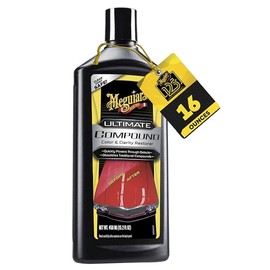 MEGUIAR'S - Esmalte líquido con acabado de espejo Ultimate Compound, elimina manchas persistentes, gotas de pájaros y más, (¡NUEVO)! por