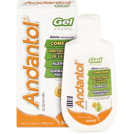 Andantol Gel Antiardor Comezón y Dolor por Sol Aloe Vera y Vitamina E +12