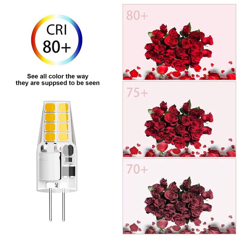 Lacnooe G4 LED Bulb 3W Equivalent to 20W-25W T3 JC