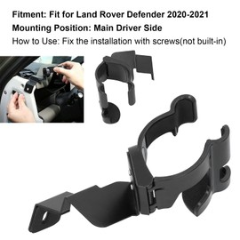 Majatou Car Phone Holder, Car Phone Holder Mount Aluminium Alloy Replacement for Defender 2020‑202