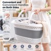 Collapsible Plastic Laundry Basket for Dirty Clothes Storage – Space-Saving