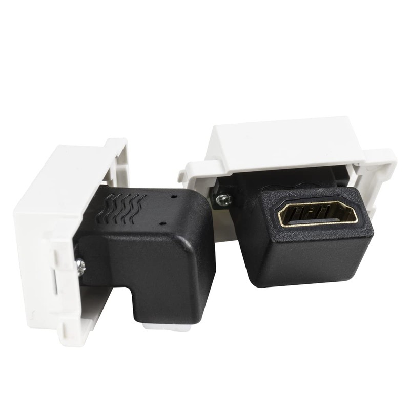 Wumedy 4K HDMI Keystone Jack Elbow Module 2.0 90 Degree