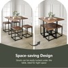 S AFSTAR Dining Table Set for 4, 5-Piece Dining Table