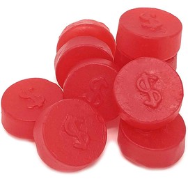 SweetGourmet Cherry JuJu Coins, Soft Chewy Candy Unwrapped, 2-Pound Bag