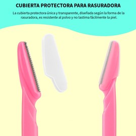 Triko Juego de 66 Perfiladores para Afeitar para Cejas y Rostro, Kit de Depilación Facial, Navaja de Cejas Segura para Principiantes con Cubierta, Herramienta de Dermaplaning, Eyebrow