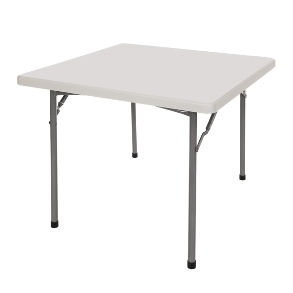 OEF Furnishings 36" Square Folding Tables, 36" x 36", Light Grey