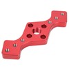 Woodworking Straight Hole Punch Locator Red Aluminum Alloy with Drill