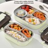 Portable Kids 304 Stainless Steel Lunch Box 1.3L Four Compartment