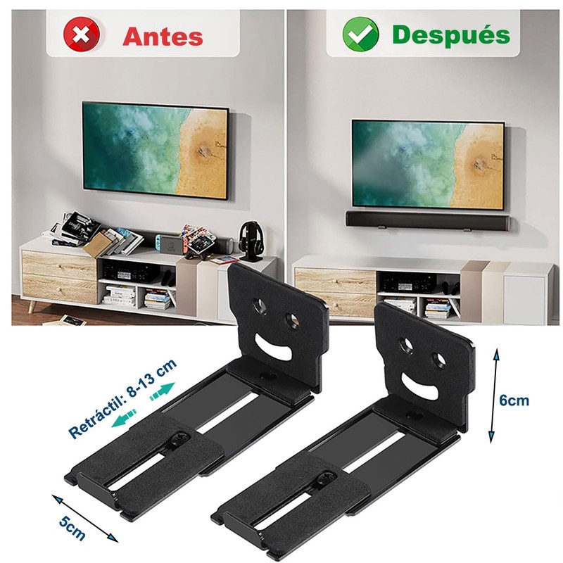 DYNAFIRE Soporte para Barra de Sonido en Pared - Base