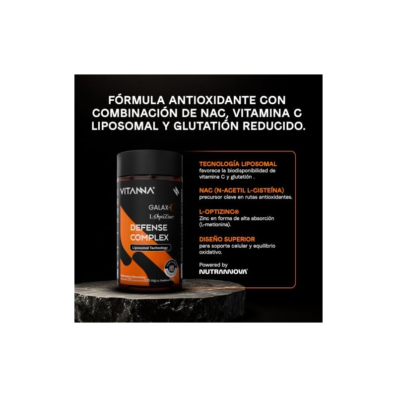 Vitanna Defense Complex NAC Vitamina C Liposomal y Glutatión