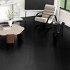 Black Peel and Stick Floor Tile Matte Vinyl Flooring Waterproof