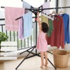 4-Leg Clothes Drying Rack with 6 Adjustable Poles for Indoor/Outdoorr,Clothing