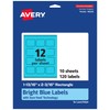 Avery Printable Rectangle Labels with Sure Feed Technology, 1-13/16" x