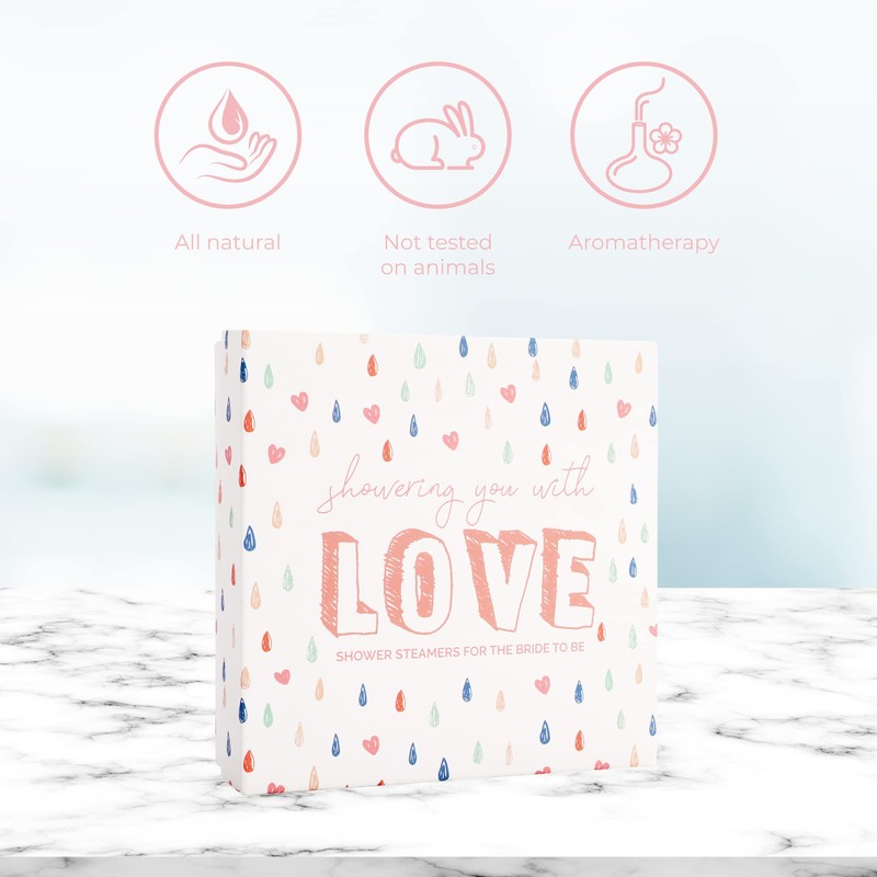 Vaporizador de ducha (4 gotas de lluvia, despedida de soltera)