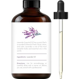 Handcraft Lavender Essential Oil - Huge 4 OZ - 100% Pure & Natural â€" Premium Therapeutic Grade with Premium Glass Dropper