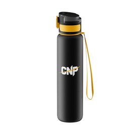 CNP Professional Large Supplement Shaker and Water/Mixing Bottle for Preworkouts/Intraworkouts and Protein Shakes 1 Litre Capacity, 2 Colours (Black)