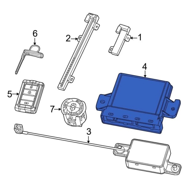 Jeep 68582682AD Keyless Entry Receiver
