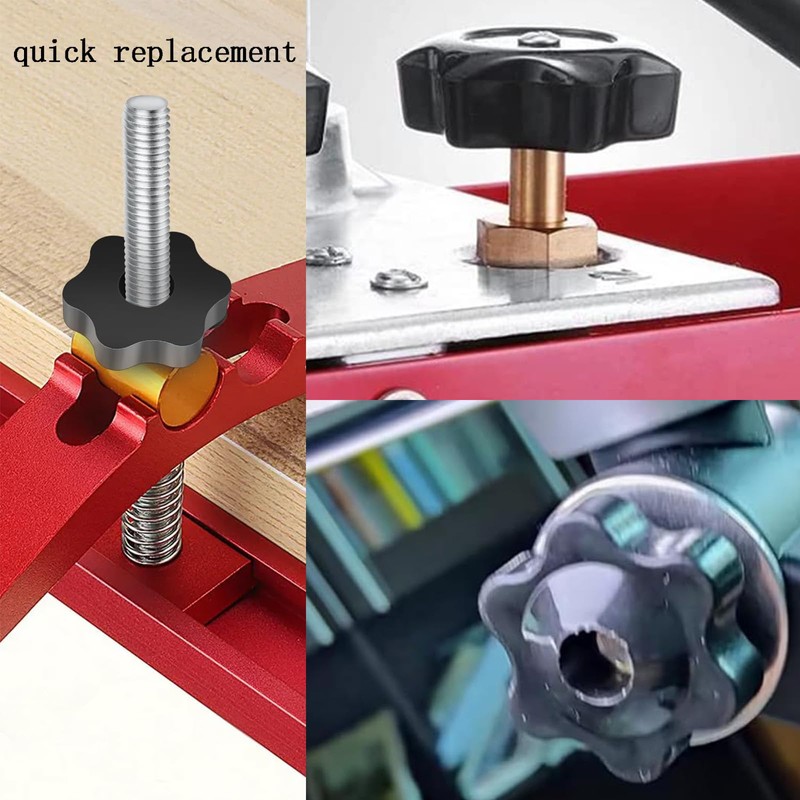 6 PCS M6 Nuts Star Knobs M6 Nut Hand Knob